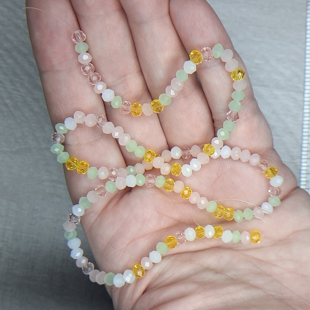 4mm Faceted Bohemian Glass Beads 16in Strand #2